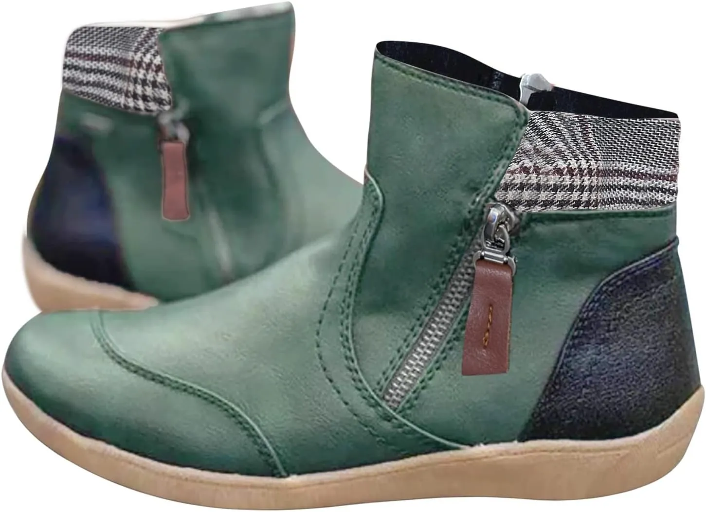 2023 New Women Winter Non-Slip Waterproof Snow Plush Ankle Boots Womens Winter Ankle Snow Boots Womens Slip on Winter Boots Wide Boots for Snow and Ice Women Botas Para La Nieve Para Mujeres