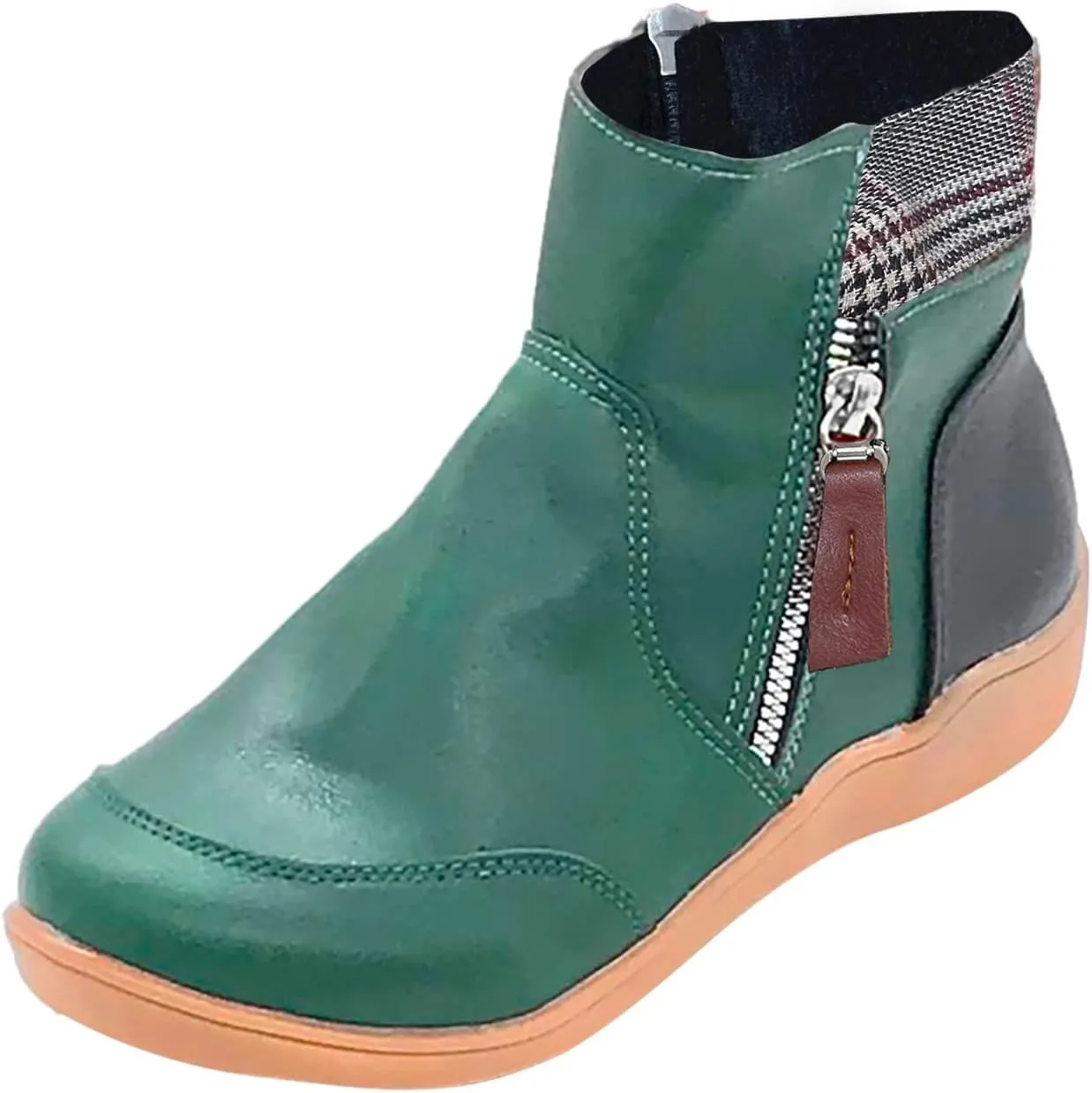 2023 New Women Winter Non-Slip Waterproof Snow Plush Ankle Boots Womens Winter Ankle Snow Boots Womens Slip on Winter Boots Wide Boots for Snow and Ice Women Botas Para La Nieve Para Mujeres