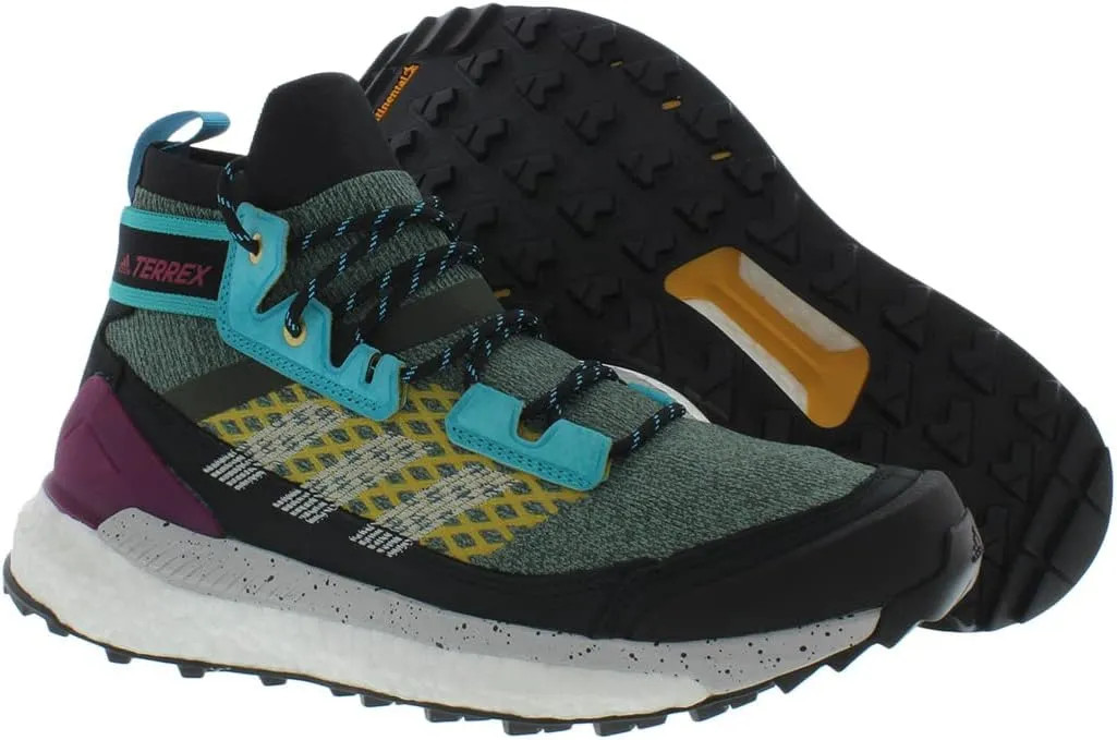 adidas Mens Terrex Free Hiker Blue Hiking Hiking Sneakers Shoes Casual - Green, Grey