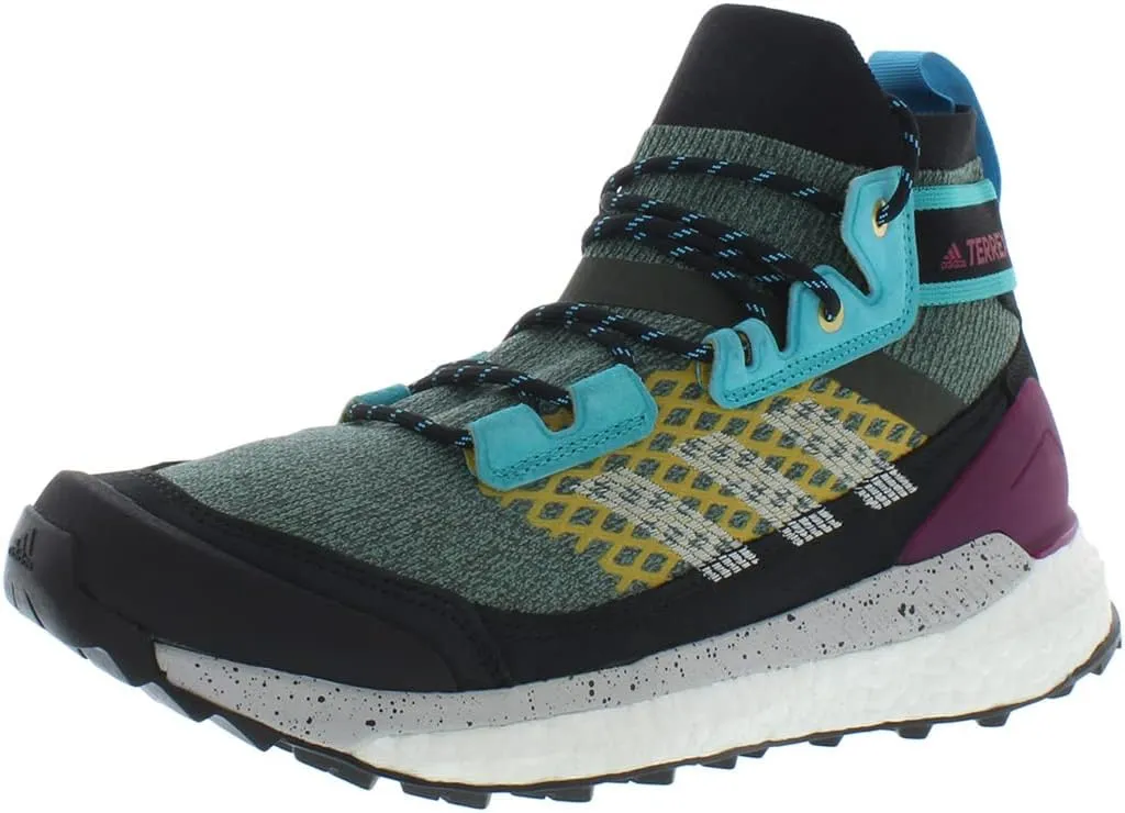 adidas Mens Terrex Free Hiker Blue Hiking Hiking Sneakers Shoes Casual - Green, Grey