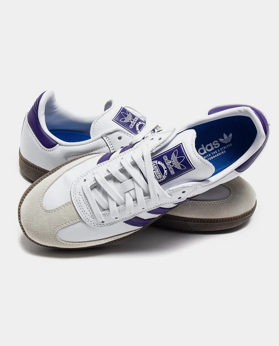 Adidas - Samba Shoe - White/Grape