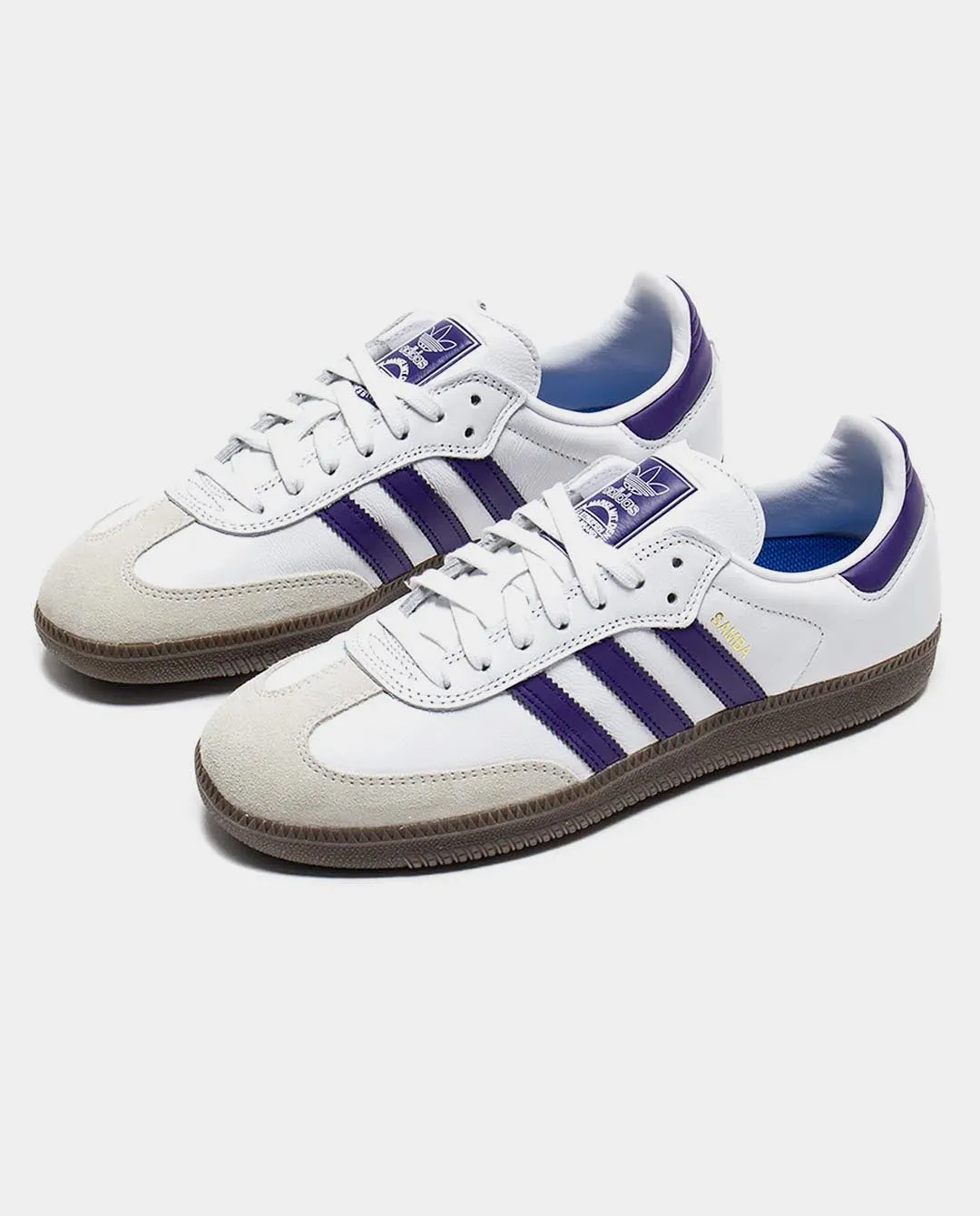 Adidas - Samba Shoe - White/Grape