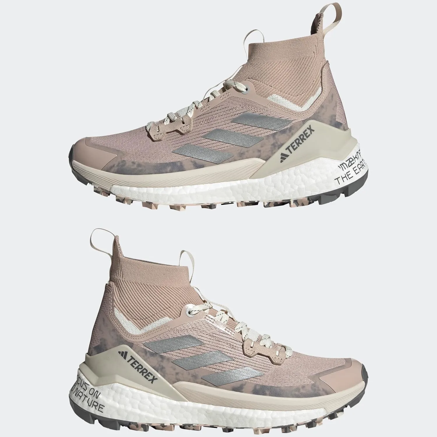 adidas Womens Terrex Free Hiker 2 and Wonder Hiking Hiking Sneakers Shoes - Pink