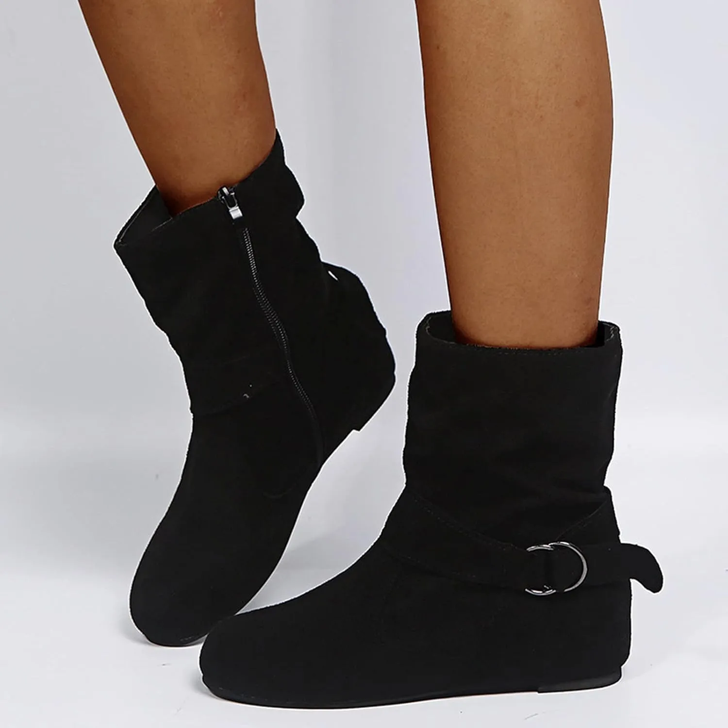Ankle Boots for Men Rubber Ankle Boots for Women Womens Dress Boots Ankle Suede Cowboy Boots Women Womens Booties and Ankle Boots Flat Ankle Boots Women Flat