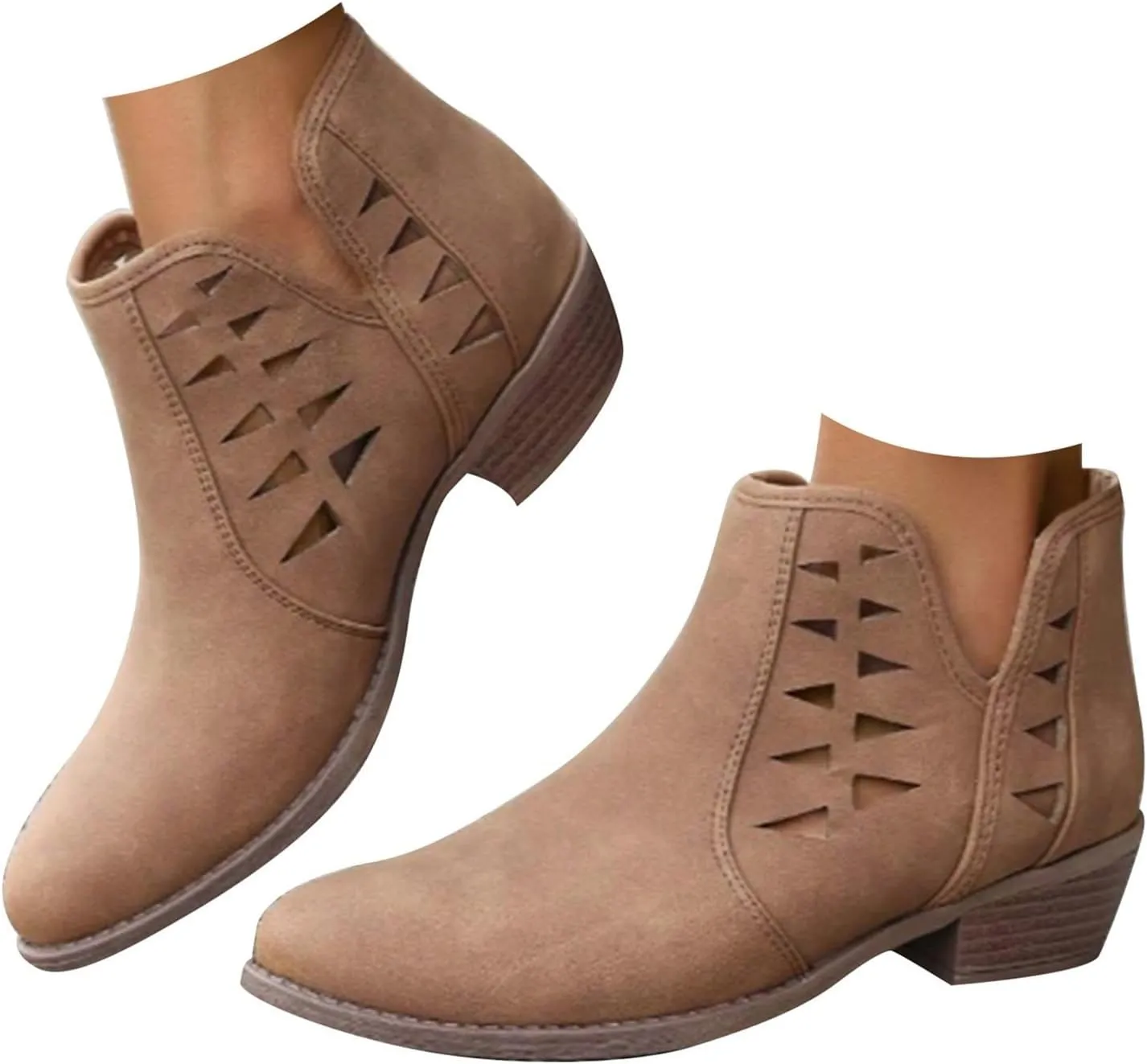 Ankle Boots for Women Fall Boots for Women 2024 Fashion Women Low Ankle Pointed Toe Ankle Ladies Shoes Leisure Dressy