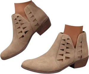 Ankle Boots for Women Fall Boots for Women 2024 Fashion Women Low Ankle Pointed Toe Ankle Ladies Shoes Leisure Dressy