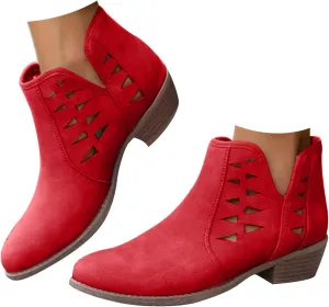 Ankle Boots for Women Fall Boots for Women 2024 Fashion Women Low Ankle Pointed Toe Ankle Ladies Shoes Leisure Dressy