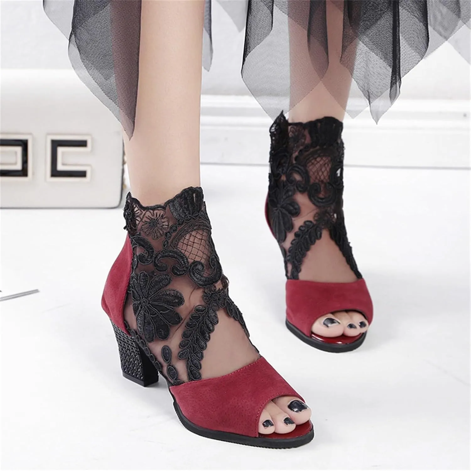 Ankle Boots Men Tan Boots Platform Boots Slip-Ins Womens Ankle Boots Black Womens Booties and Ankle Boots with Heel Women's Fashion Ankle Boots Chunky High Heel Booties