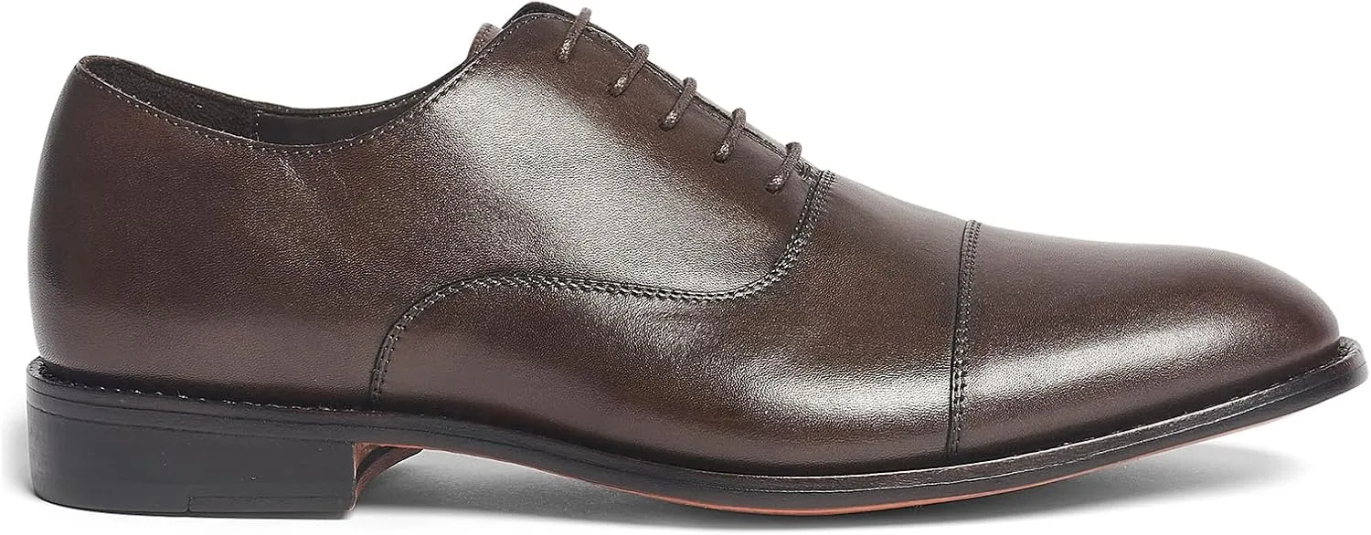 Anthony Veer Clinton Cap-Toe Oxford Dress Shoes for Men | Full-Grain Leather Upper | Goodyear Welt Construction | Ortholite Cushion Comfort | Recraftable Leather Outsole