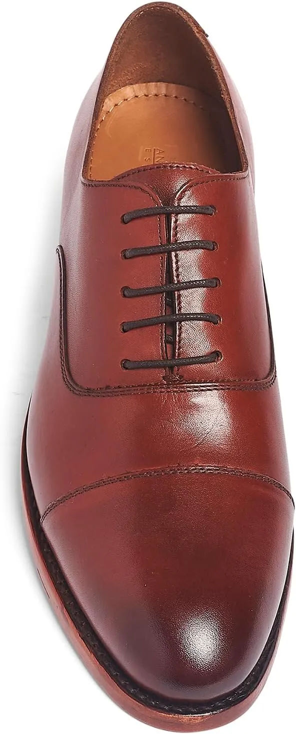 Anthony Veer Clinton Cap-Toe Oxford Dress Shoes for Men | Full-Grain Leather Upper | Goodyear Welt Construction | Ortholite Cushion Comfort | Recraftable Leather Outsole
