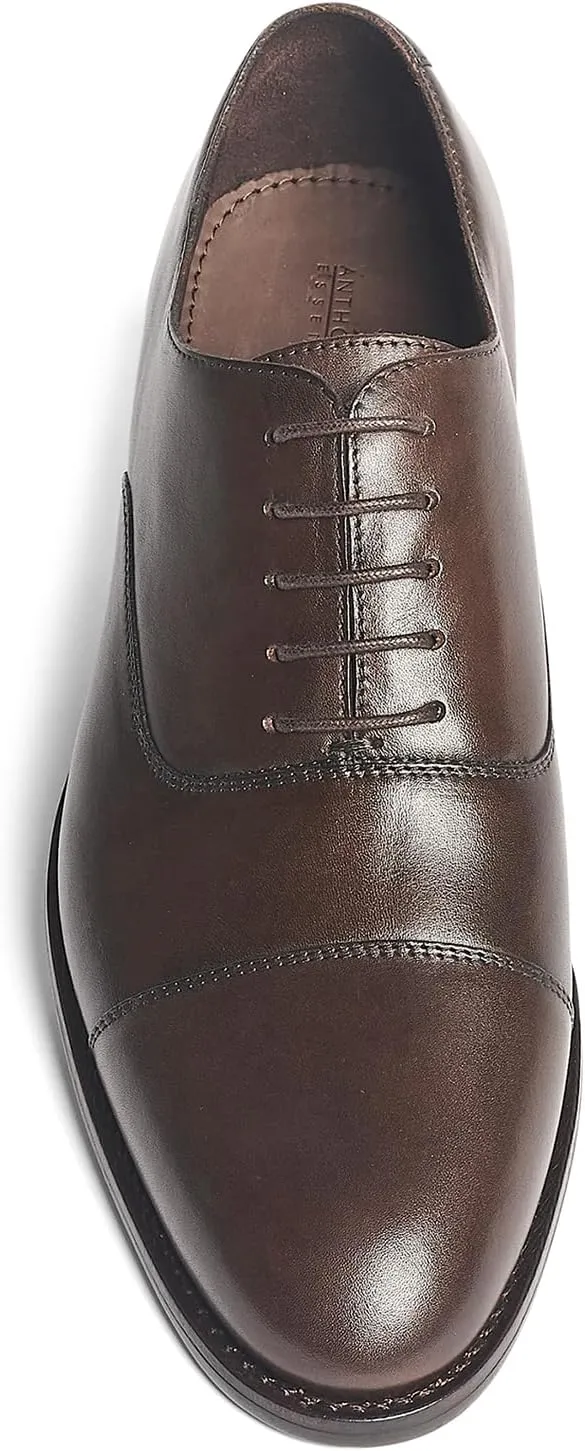 Anthony Veer Clinton Cap-Toe Oxford Dress Shoes for Men | Full-Grain Leather Upper | Goodyear Welt Construction | Ortholite Cushion Comfort | Recraftable Leather Outsole