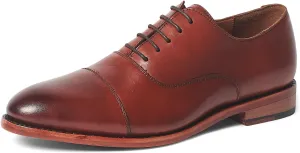 Anthony Veer Clinton Cap-Toe Oxford Dress Shoes for Men | Full-Grain Leather Upper | Goodyear Welt Construction | Ortholite Cushion Comfort | Recraftable Leather Outsole