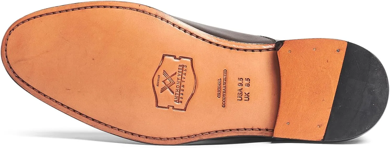 Anthony Veer Clinton Cap-Toe Oxford Dress Shoes for Men | Full-Grain Leather Upper | Goodyear Welt Construction | Ortholite Cushion Comfort | Recraftable Leather Outsole