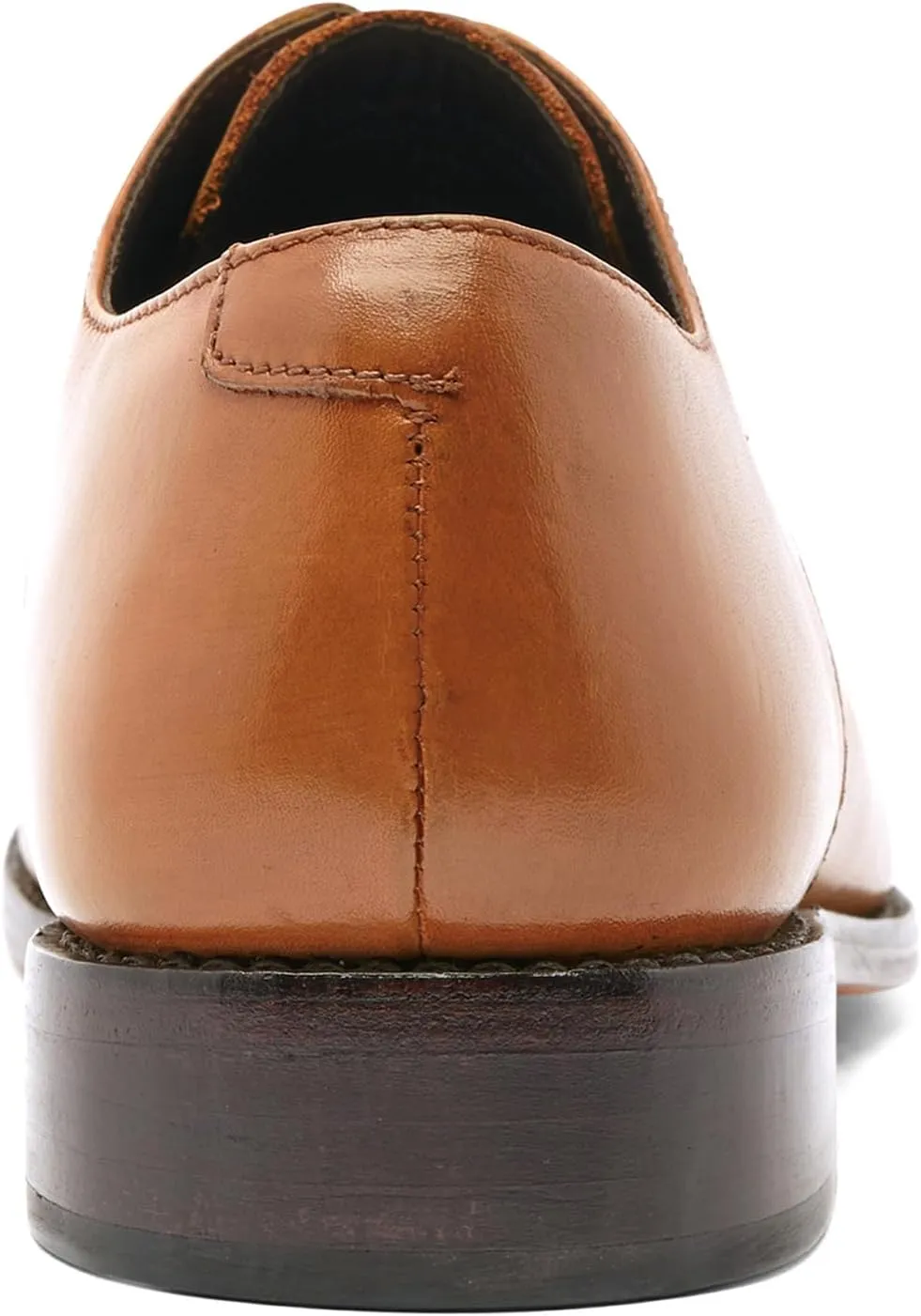 Anthony Veer Truman Derby Oxford Dress Shoes for Men | Lace-Up | Goodyear Welt Construction | Cushioned Footbed & Recraftable Leather Sole with Stacked Heel | Full Grain Calfskin Leather Upper