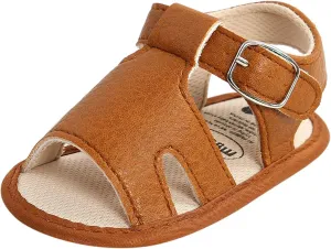 Baby Boys Girls Sandals Open-Toe Soft Rubber Sole Outdoor Shoes for Toddler Infant First Slipper Boot for Toddler
