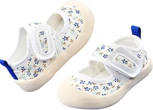 Baby Girl Canvas Sneakers Infant Non-Slip Casual School Uniform Mary Jane Flat Spring Non Slip Bottom Dress Shoe