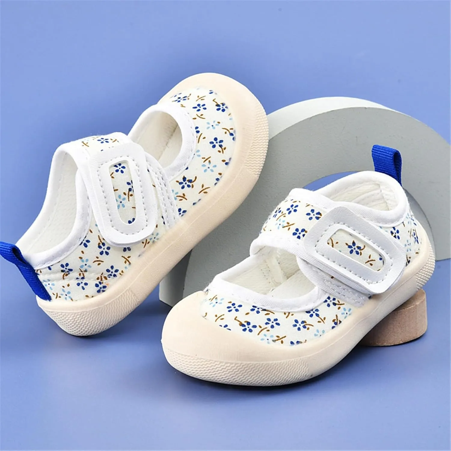 Baby Girl Canvas Sneakers Infant Non-Slip Casual School Uniform Mary Jane Flat Spring Non Slip Bottom Dress Shoe