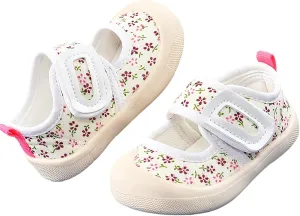 Baby Girl Canvas Sneakers Infant Non-Slip Casual School Uniform Mary Jane Flat Spring Non Slip Bottom Dress Shoe