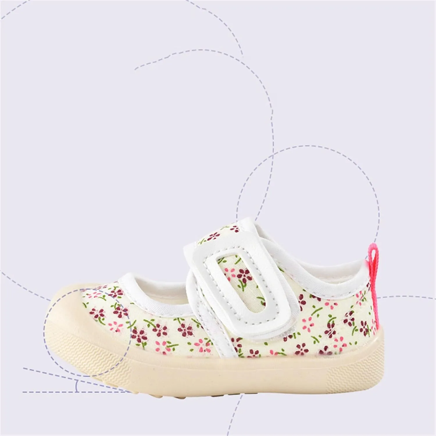 Baby Girl Canvas Sneakers Infant Non-Slip Casual School Uniform Mary Jane Flat Spring Non Slip Bottom Dress Shoe