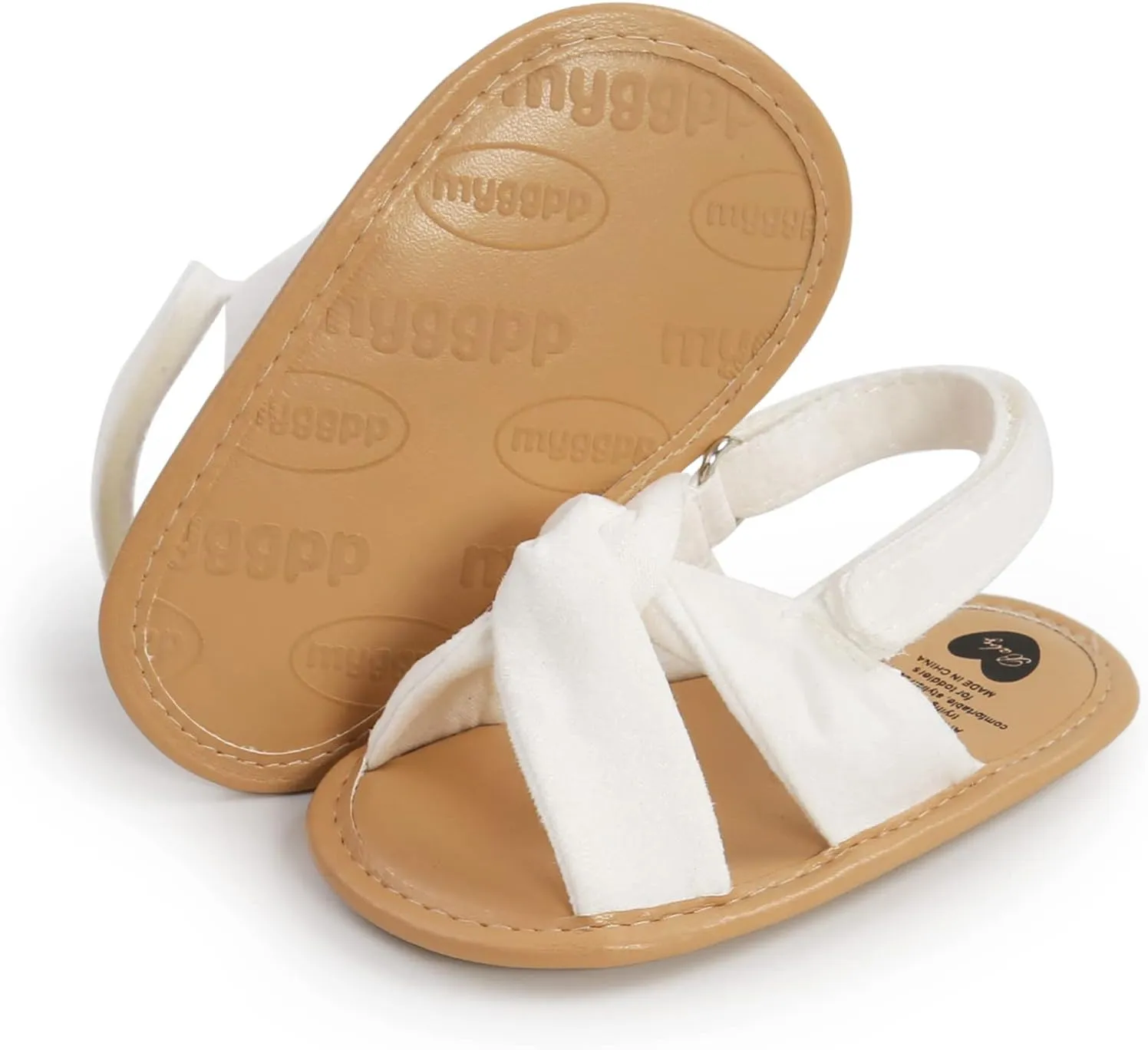 Baby Girls Sandals Open Toe Lightweight Soft Sole Infant Wedding Dress Flat Shoes for Baby Slippers Size 6 Boys