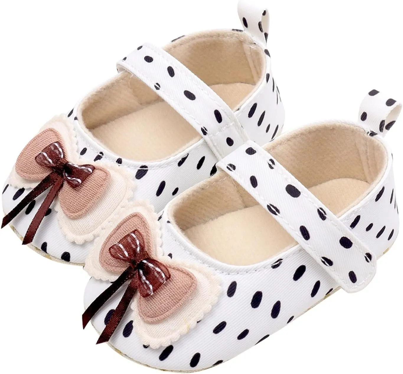 Baby Kids Girls Bow Summer Sandals Toddler Infant Cute Polka Dot Solid Color Soft Sole Non Slip Flats Casual Shoes