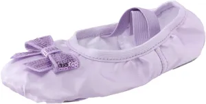 Ballet Shoes for Girls Toddler Kids Canvas Dance Slippers Trendy Sequins Bowknot Dancing Shoes with Elastic Straps