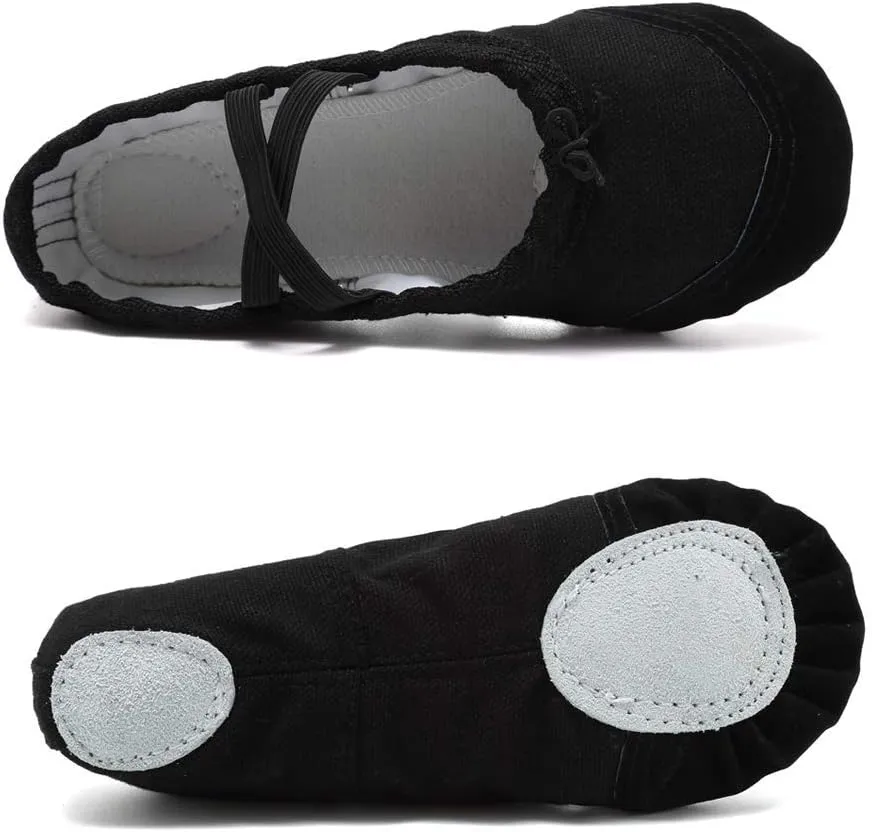 Ballet Women Canvas Dance Shoes Gymnastics Yoga Shoes Children Adult Soft Canvas Flats
