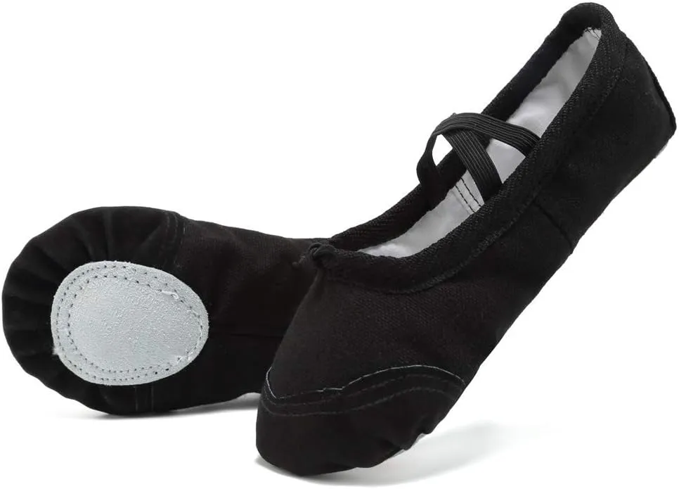 Ballet Women Canvas Dance Shoes Gymnastics Yoga Shoes Children Adult Soft Canvas Flats