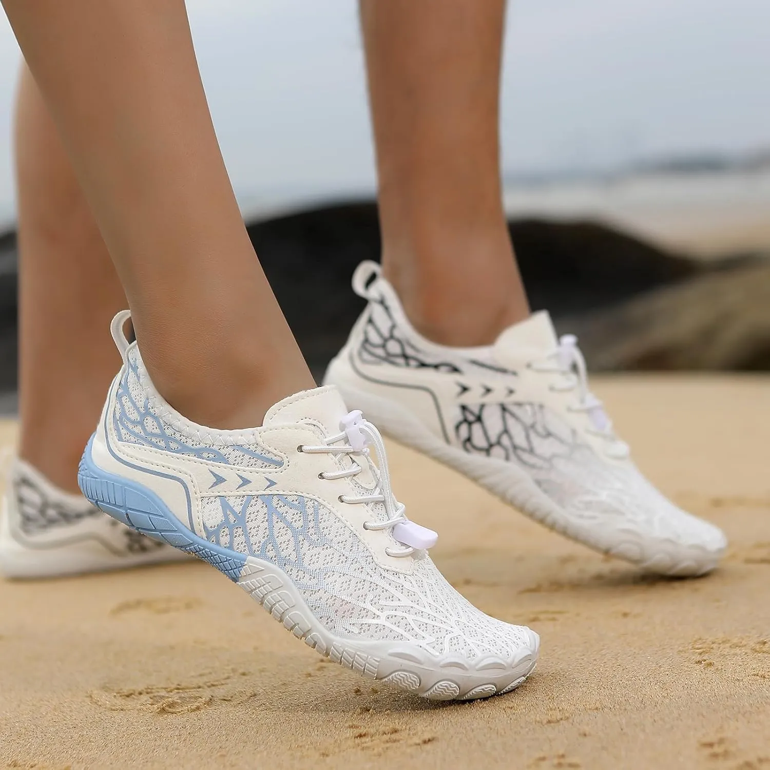 Barefoot Shoes for Women Mens Comfortable & Non-Slip Unisex Barefoot Shoe Breathable & Non-Slip Hiking Footwear Athletic Lightweight Water Shoes for Hiking, Walking, Running