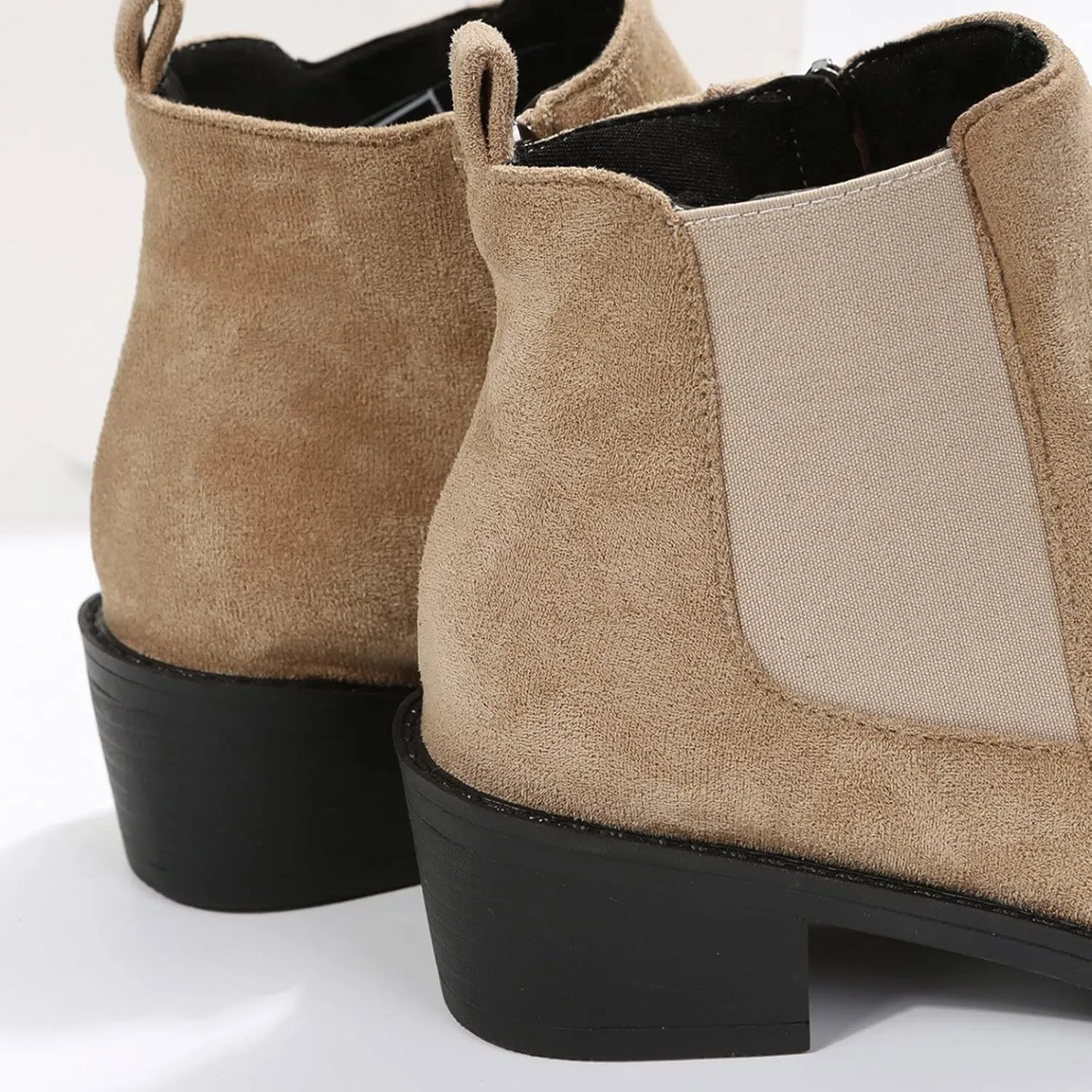 Black Ankle Boots for Women Platform Boots for Women Low Heel Ankle Boots for Women Slip On Booties for Women Boots for Women Ankle Booties Black Boots for Women Ankle Booties