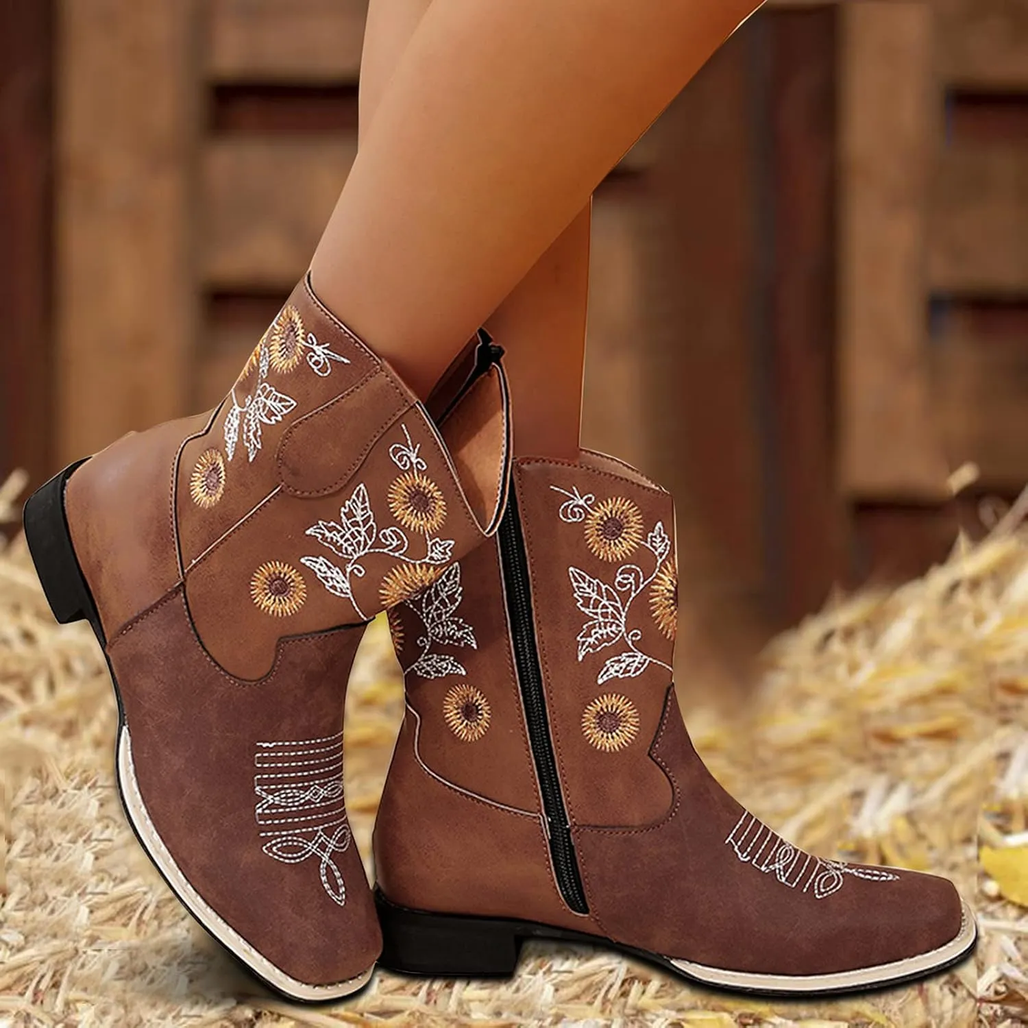 Black Ankle Boots Wide Width for Women Chunky Heel White Ankle Boots Heel Mixin Womens Comfort Warm Faux Fleece Fuzzy Ankle Bootie Slippers Black Booties with Studs Women's Blue Suede Ankle Boots