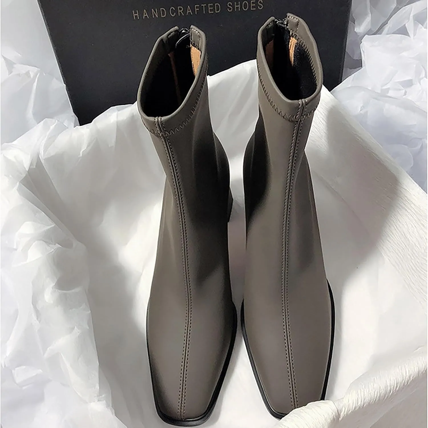 Black Ankle Boots Women Fall Boots Cowboy Booties for Women Ankle Women's Size 9 Womens Ankle Boots Wide Women's Ankle Boots Black