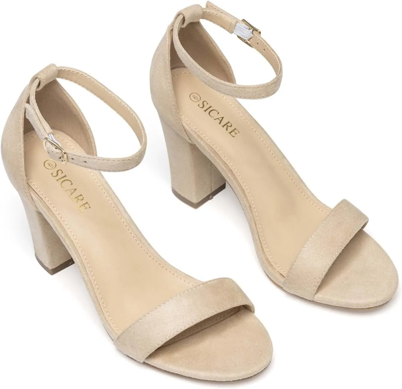 Black Heels for Women Summer Trending Dress Sandal O Ring Strap Sandals Fashion Solid Color Comfort Shoes