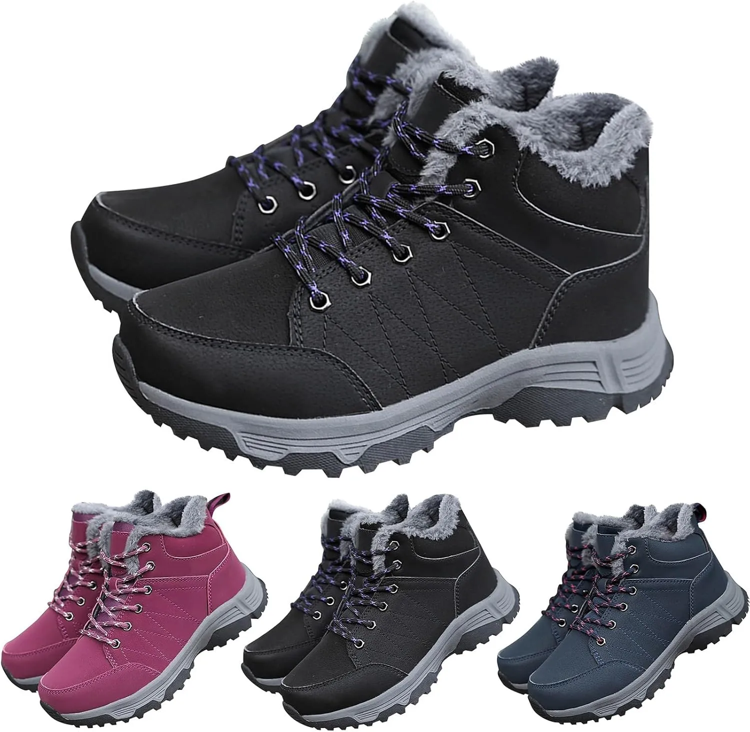 Botas Vaqueras Para Mujer De Invierno Women's Winter Dress Shoes Wide Width Fuzzy Boots Warm Boots Women's Snow Boots Wide Calf October 11-12