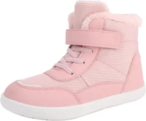 Boys Girls Barefoot Winter Boots with Wide Toe Box Slip Drop Sole Ankle Winter Snow Boots for Toddler Boots Size 8