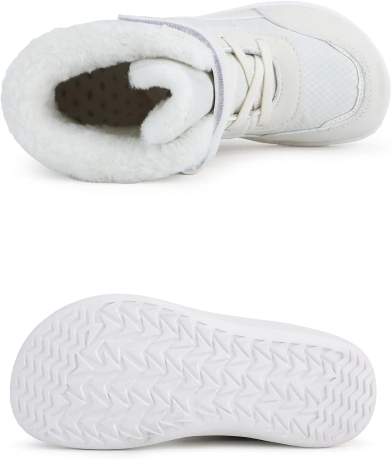 Boys Girls Barefoot Winter Boots With Wide Toe Box Slip Drop Sole Ankle Winter Snow Boots For Toddler//Big Boys Shoes 5