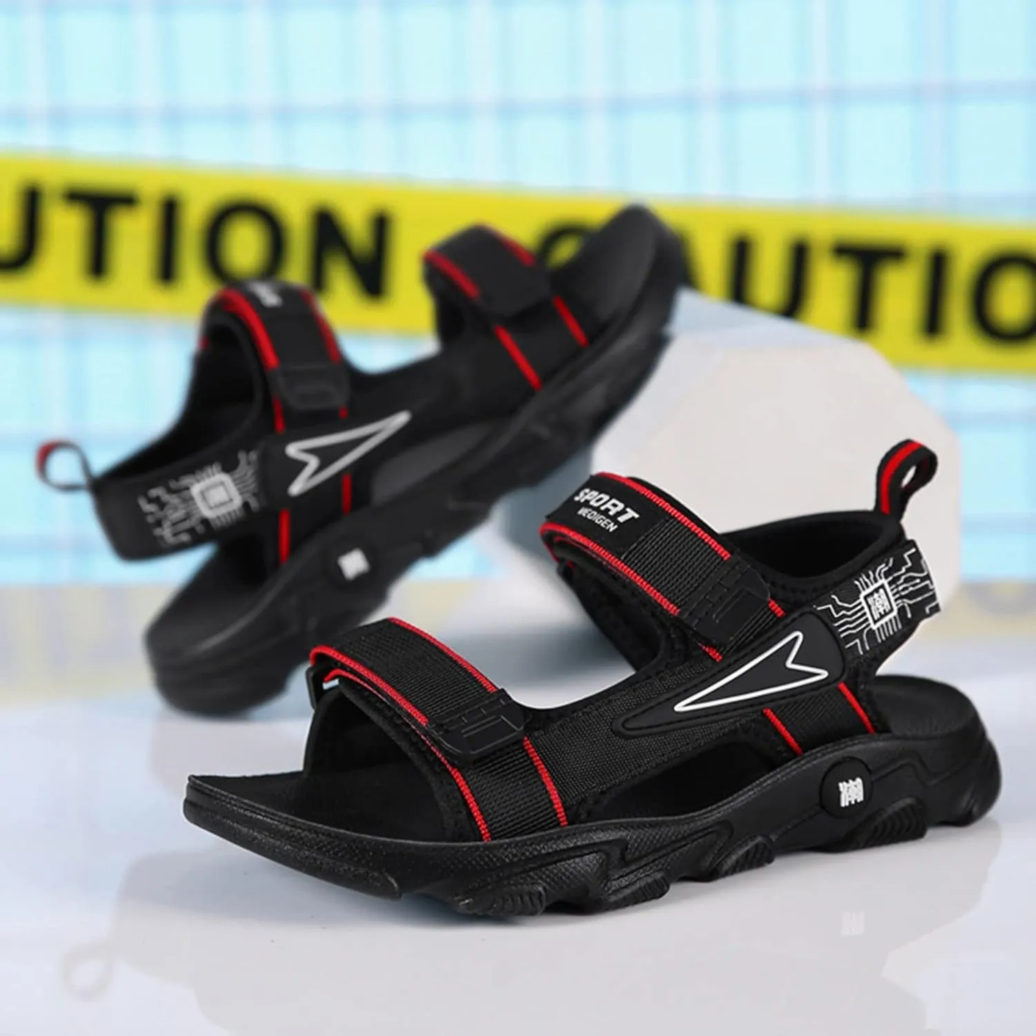 Boys Girls Fashion Athletic Sports Sandals Kids Open-Toe Water Sandals Toddler Outdoor Shoes 2025 Hiking Sneakers