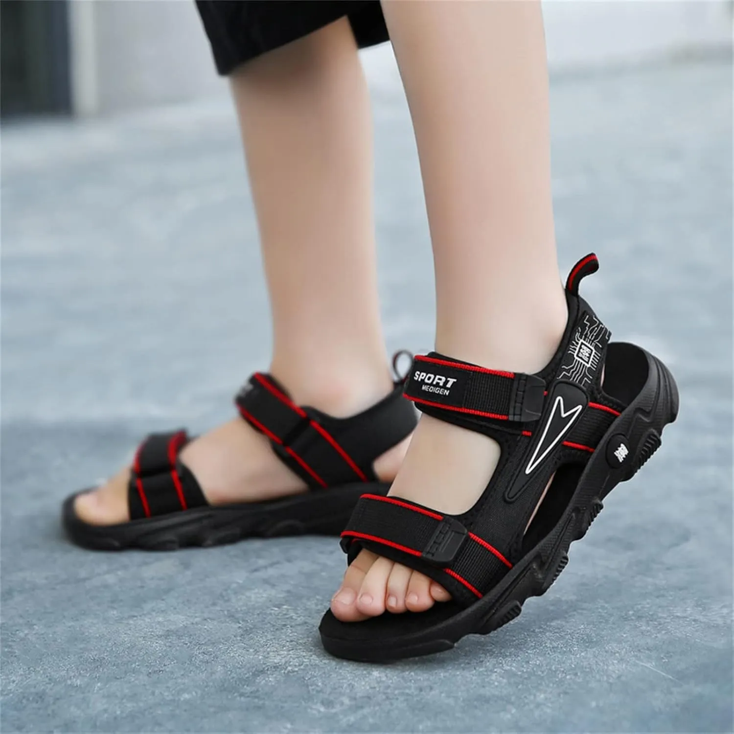 Boys Girls Fashion Athletic Sports Sandals Kids Open-Toe Water Sandals Toddler Outdoor Shoes 2025 Hiking Sneakers