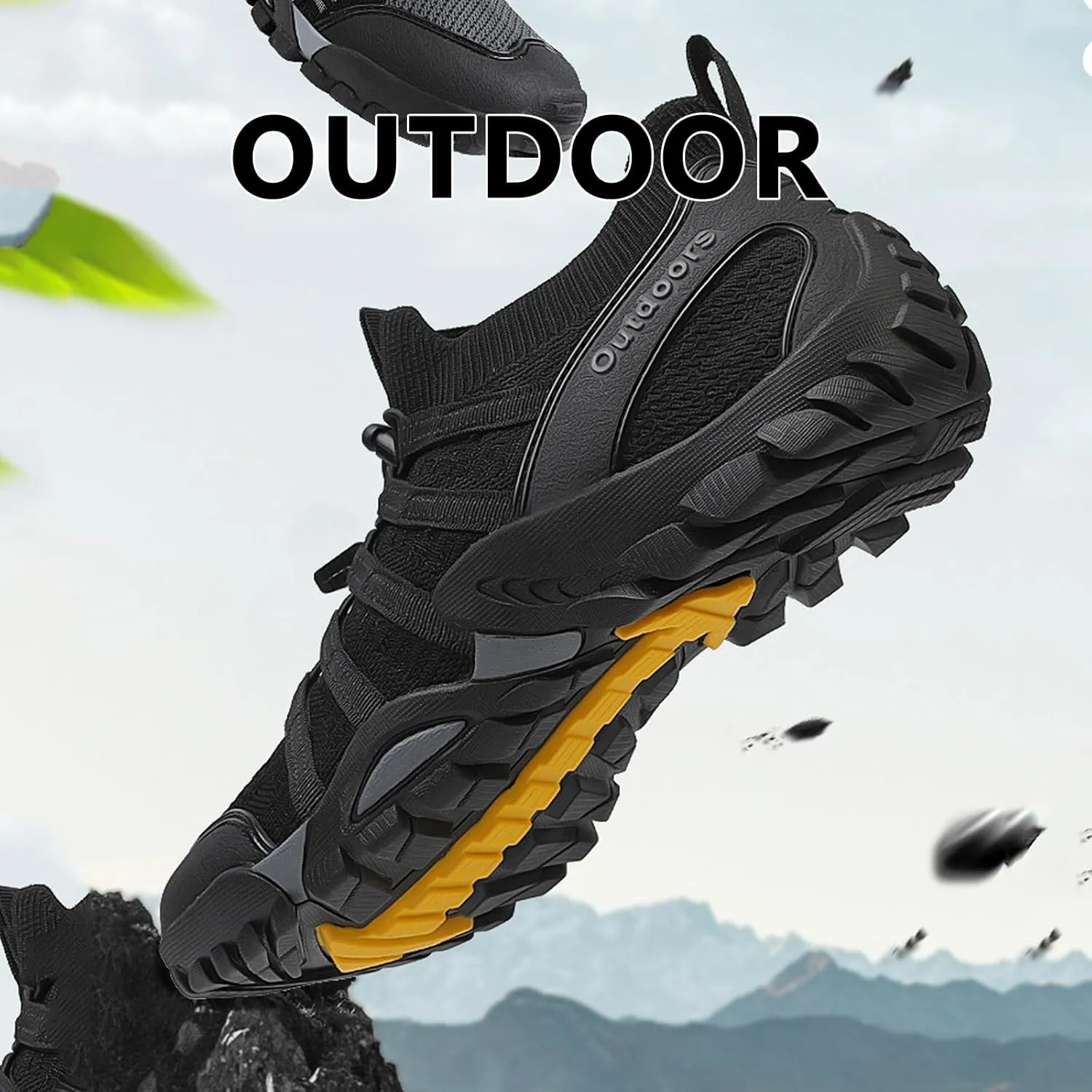 Buhelyc Low Height Hiking Shoes Outdoor Hiking Sneakers Lightweight  Breathable for Outdoor