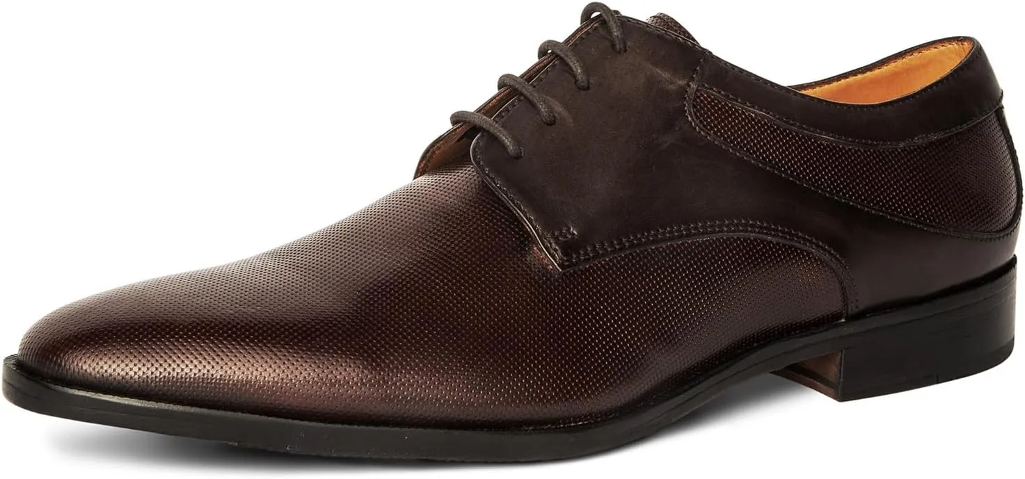 Carlos Santana Power Derby Shoes for Men | Leather Cushioned Ortholite?Footbed
