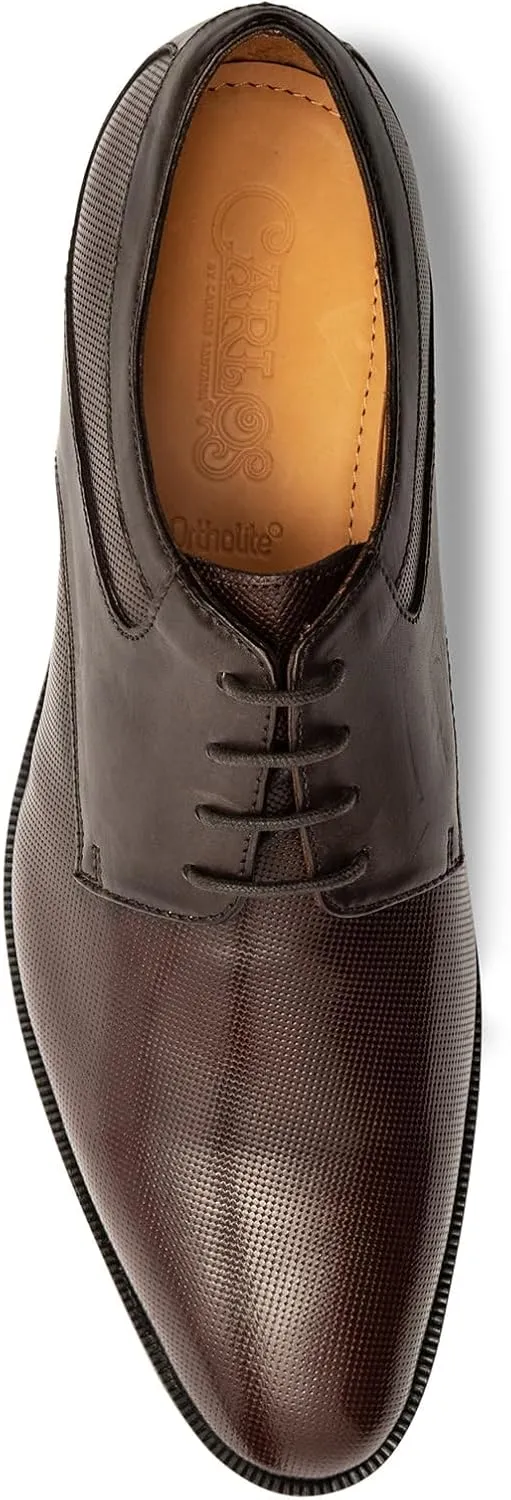 Carlos Santana Power Derby Shoes for Men | Leather Cushioned Ortholite?Footbed