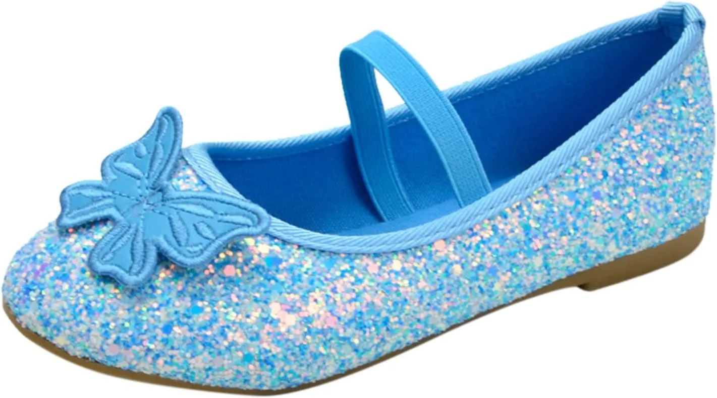 Children Shoes Flat Shoes Crystal Shoes with Sequins Bowknot Girls Dancing Shoes Toddler Girl Tennis Shoes Size 9