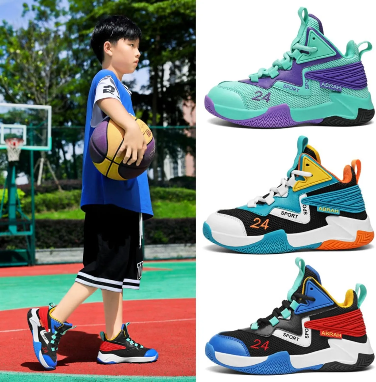 Children's Non Slip Sports Basketball Shoes