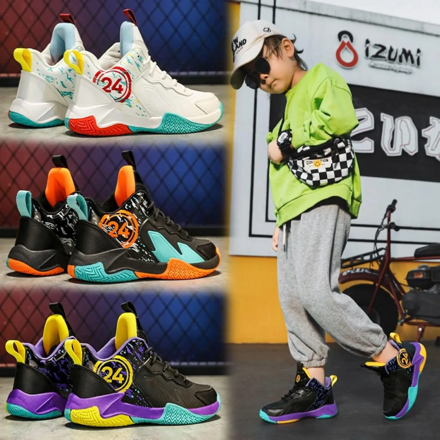 Children's Non Slip Sports Basketball Shoes
