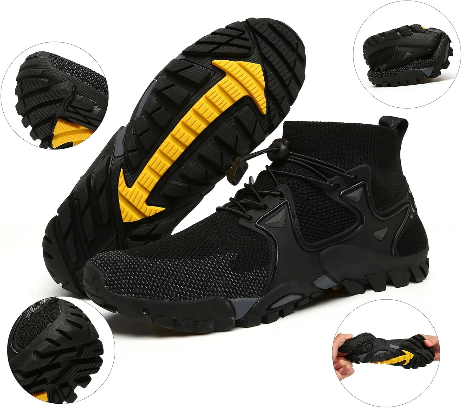 Cliont Water Shoes Men Women Outdoor Aqua Shoes for Hiking Trekking Climbing Shoes