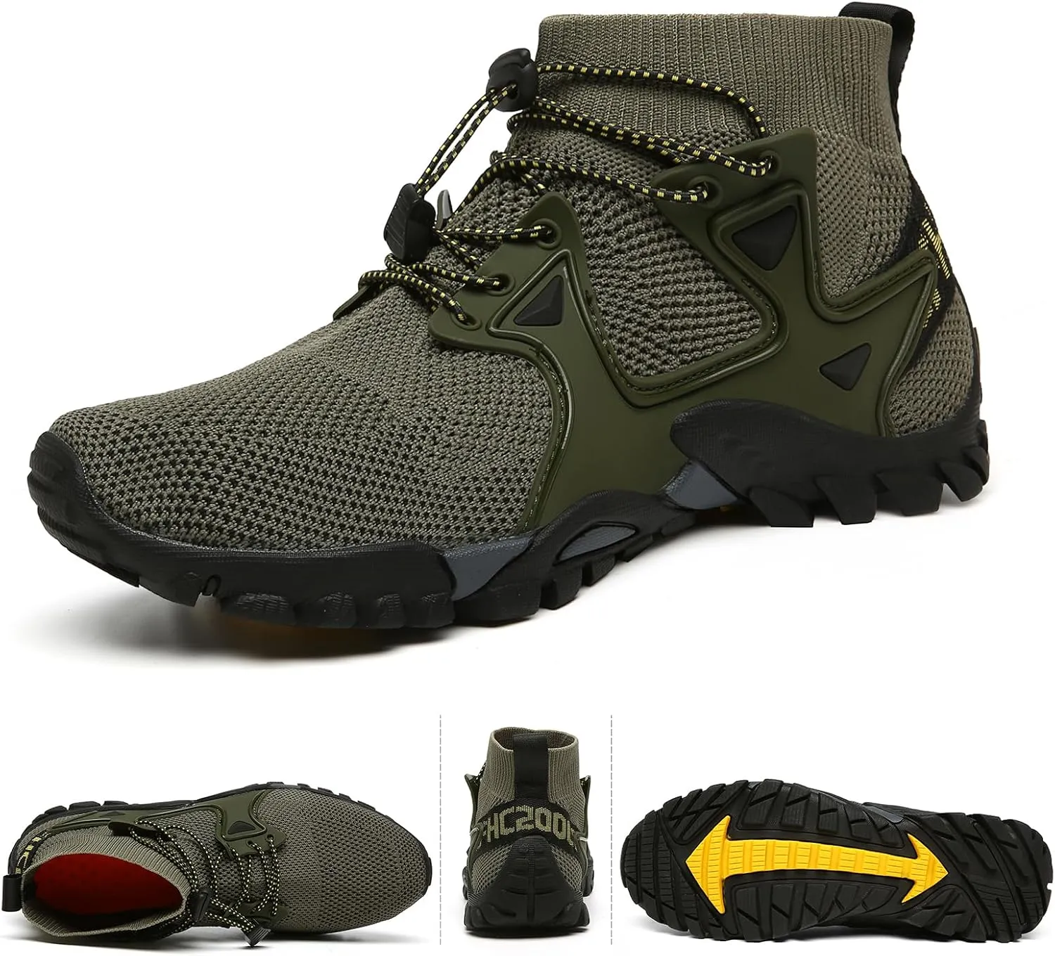 Cliont Water Shoes Men Women Outdoor Aqua Shoes for Hiking Trekking Climbing Shoes