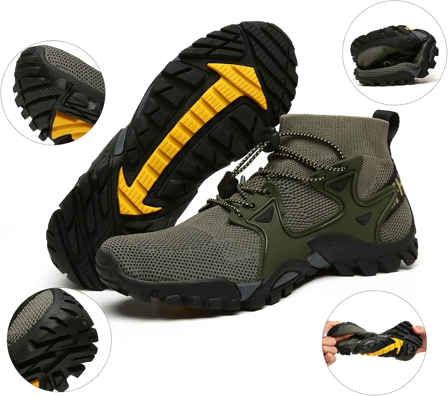 Cliont Water Shoes Men Women Outdoor Aqua Shoes for Hiking Trekking Climbing Shoes