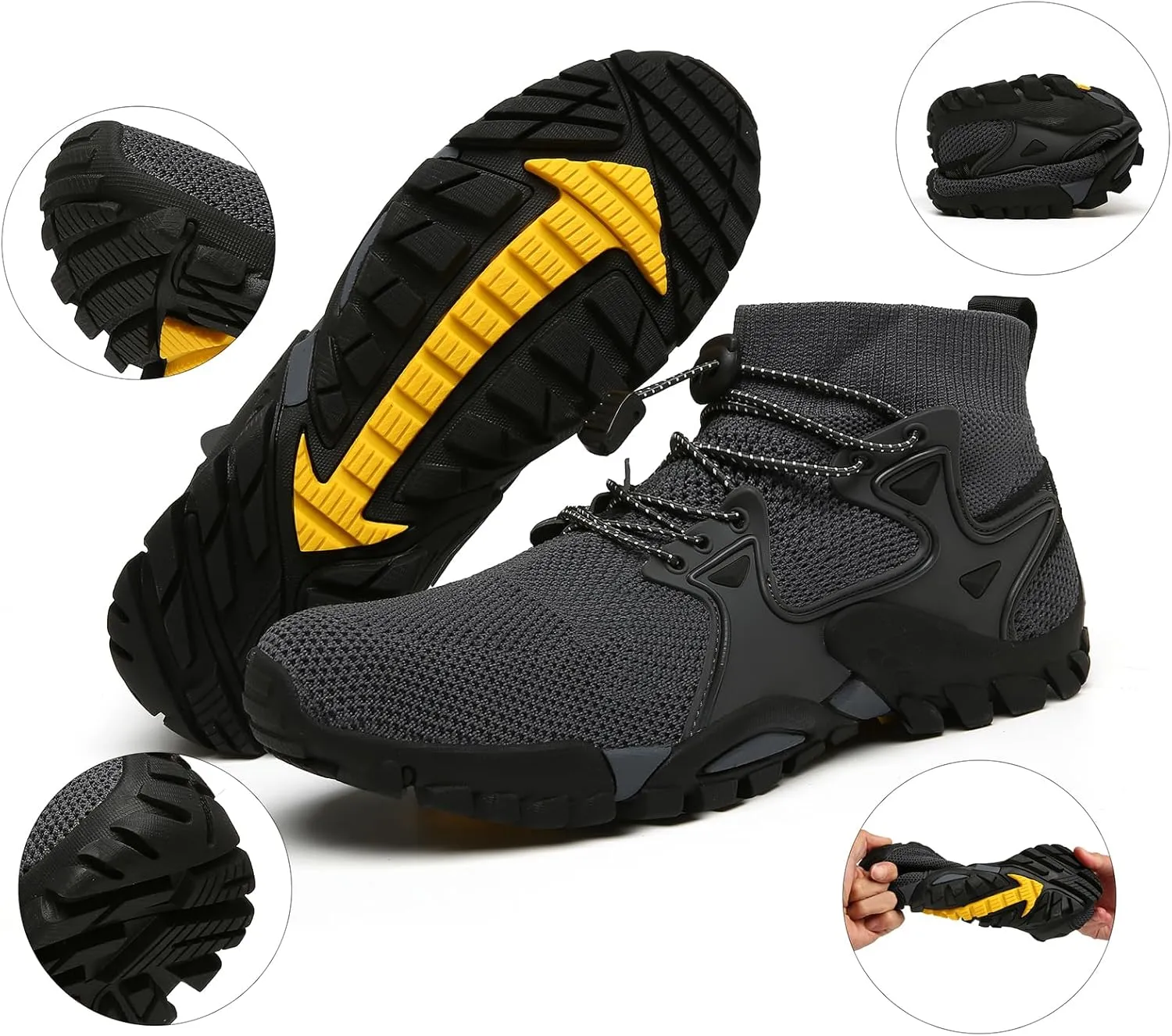 Cliont Water Shoes Men Women Outdoor Aqua Shoes for Hiking Trekking Climbing Shoes