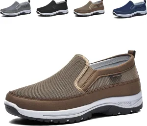 Comfofeet Non-Slip Classic Loafer, Ultra Comfortable Orthopedic Shoes Men, Men's Slip On Canvas Loafers,Outdoor Casual Non Slip Sneakers