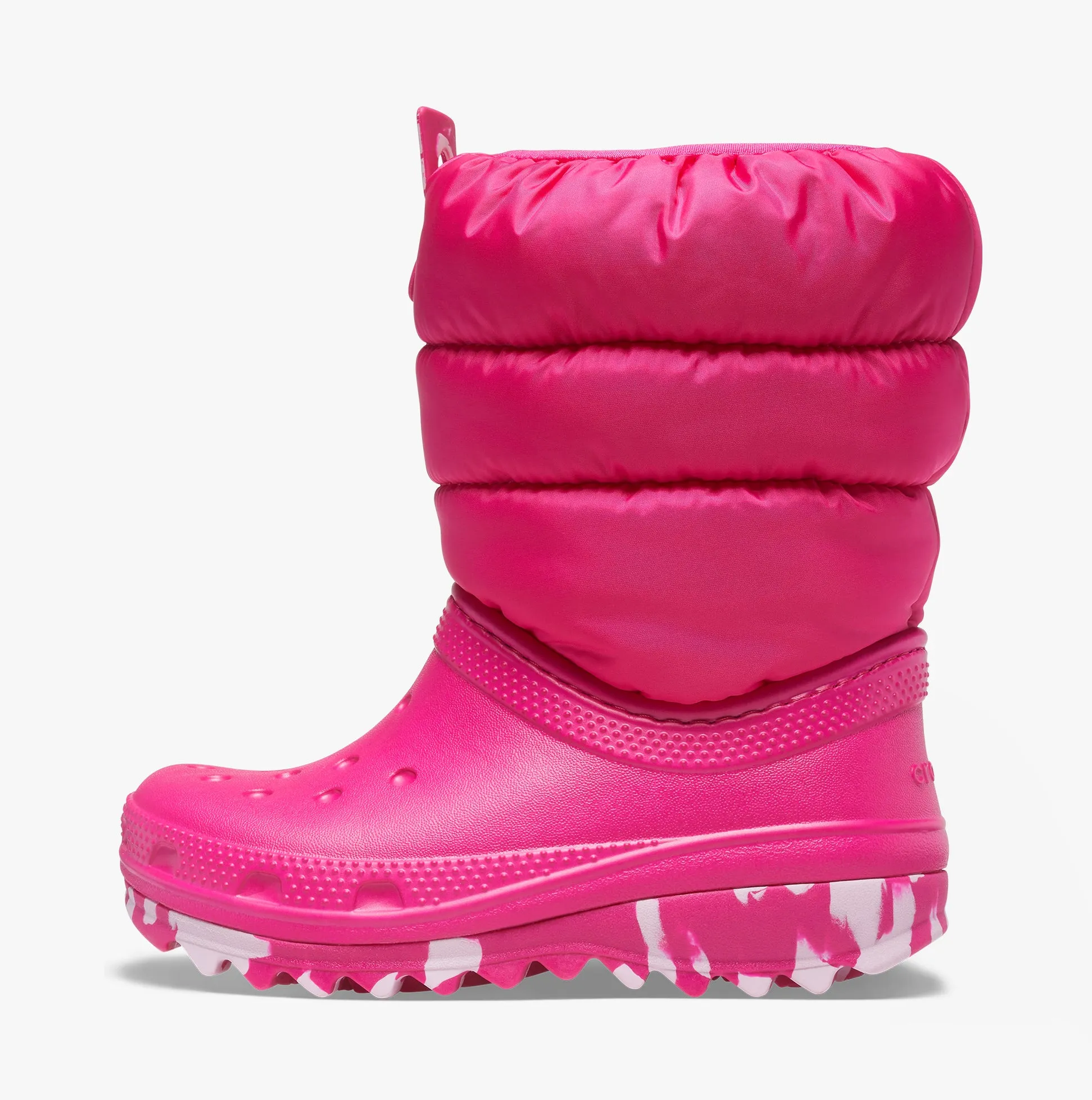 Crocs 207683-6X0 CLASSIC NEO PUFF Kids Boots Candy Pink
